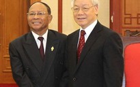 Tổng Bí thư tiếp Chủ tịch Quốc hội Campuchia