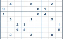 Mời các bạn thử sức với ô số Sudoku 3212 mức độ Khó