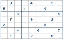 Mời các bạn thử sức với ô số Sudoku 3286 mức độ Khó