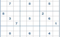 Mời các bạn thử sức với ô số Sudoku 3306 mức độ Khó