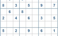 Mời các bạn thử sức với ô số Sudoku 3382 mức độ Khó