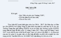 Sở GD-ĐT Đồng Tháp xin lỗi vụ lộ đề thi