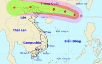 Bão số 6 gây gió mạnh trên biển, mưa lớn ở đất liền Bắc bộ