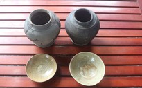 Phát hiện 4 đồ gốm cổ thời Lý - Trần