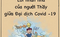 Chàng trai 9X vẽ tranh từ bức thư của thầy giáo trong mùa dịch Covid-19