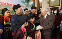 Tổng bí thư thăm, chúc tết nhân dân tỉnh Bắc Ninh
