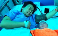 Bé trai chào đời nặng 5,1 kg ở Quảng Nam