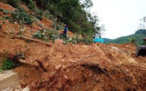 Bão số 5 gây mưa lớn kéo dài, vùng cao Quảng Nam sạt lở đất
