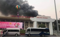 Cháy lớn tại hội trường Cung văn hóa hữu nghị Việt Xô