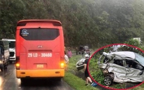 Hòa Bình: Ô tô con va chạm xe khách trên quốc lộ, 2 người tử vong