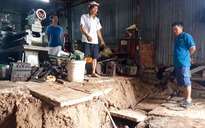Lại sạt lở ở Cà Mau, 6 nhà dân bị ảnh hưởng