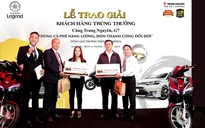 Trao giải đợt 3 chương trình ‘Dùng cà phê năng lượng, đón thành công đổi đời’