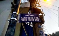 Bỗng xuất hiện bảng tên đường... Park Hang Seo ở TP.HCM