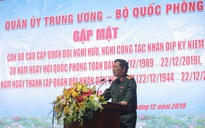 Đại tướng Ngô Xuân Lịch gặp mặt tướng lĩnh quân đội