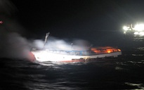 Cháy tàu cá Hàn Quốc, hai người Việt mất tích