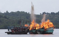 Indonesia đánh chìm 13 tàu cá Việt Nam đánh bắt trái phép