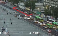 Xe hơi tông vào cổng Đại sứ quán Mỹ ở Hàn Quốc