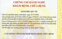 Phát hiện một bác sĩ cho mướn chứng chỉ hành nghề