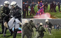 Bạo động dữ dội ở trận bán kết Cúp Quốc gia Hy Lạp