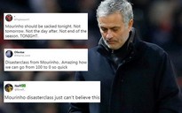 CĐV M.U đòi sa thải HLV Mourinho ngay tức khắc