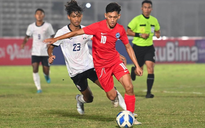 U.19 Campuchia giành chiến thắng sốc trước U.19 Singapore