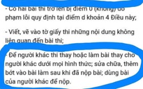 Sau vụ gian lận điểm thi, có cần sửa quy chế thi năm nay?