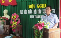 Bí thư thứ nhất TƯ Đoàn Lê Quốc Phong tiếp xúc cử tri tại Bình Thuận