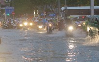 Đà Nẵng: Nhiều tuyến đường ngập sâu trong nước, giao thông hỗn loạn