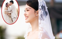 Minh Hằng và chồng đại gia bật khóc trong đám cưới
