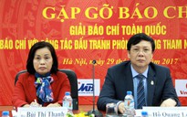 Lần đầu trao giải báo chí toàn quốc về chống tham nhũng, lãng phí