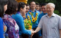 Tổng bí thư, Chủ tịch nước Nguyễn Phú Trọng gặp mặt cán bộ công đoàn tiêu biểu
