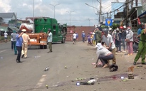 Bình Phước: Lật thùng xe container, một người chết, hai người bị thương