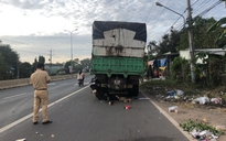 Tai nạn ở Bình Phước: Xe máy va chạm đuôi xe tải, một người tử vong