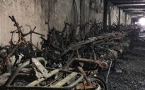 Hơn 300 xe máy bị thiêu rụi trong vụ cháy chung cư Xa La