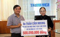 Nhật ký tiếp nhận tiền hàng cứu trợ miền Trung của bà con, đồng bào