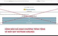 Giả mạo chương trình tặng vé máy bay miễn phí