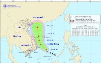 Áp thấp nhiệt đới giật cấp 9, đang mạnh lên thành bão