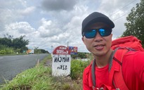 Chàng trai đi bộ từ Cà Mau đến Hà Giang với chi phí 0 đồng