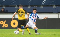 Văn Hậu chấn thương rời sân, Jong Heerenveen thắng 9-1