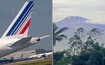 Máy bay Air France suýt đâm vào núi lửa ở Cameroon