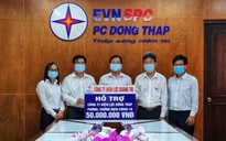 Điện lực Quảng Trị tặng 100 triệu đồng thăm hỏi đơn vị bạn bị ảnh hưởng Covid-19