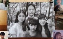 Họa sĩ vẽ người mẹ đã khuất vào bức tranh gia đình khiến nhiều người rưng rưng