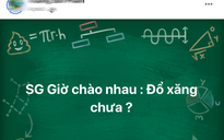 Hình ảnh ‘đi đổ xăng’ tràn ngập mạng xã hội