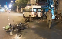 TP.HCM: Tai nạn xe máy trong đêm, 3 người bị thương