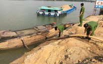 Bắt 7 ghe khai thác cát lậu trên sông Đồng Nai