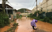 Đà Lạt mưa to: Nhà dân, đồ đạc cũng ngập trong nước