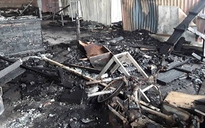 Xưởng gỗ bốc cháy do chập điện, thiệt hại hàng trăm triệu đồng