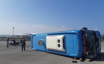 Lật xe khách tại Quảng Ninh, phụ xế tử vong, 6 hành khách bị thương