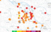 Sáng nay chất lượng không khí ở Hà Nội cải thiện về mức... kém