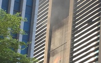 Cháy lớn tại công trình xây dựng trụ sở Cục Viễn thông